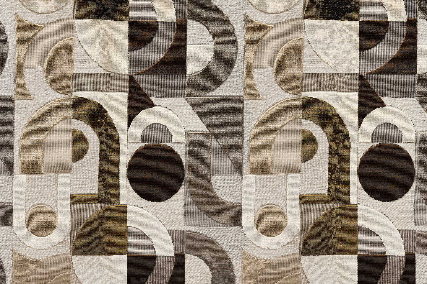 Tissu Seville terracotta greige