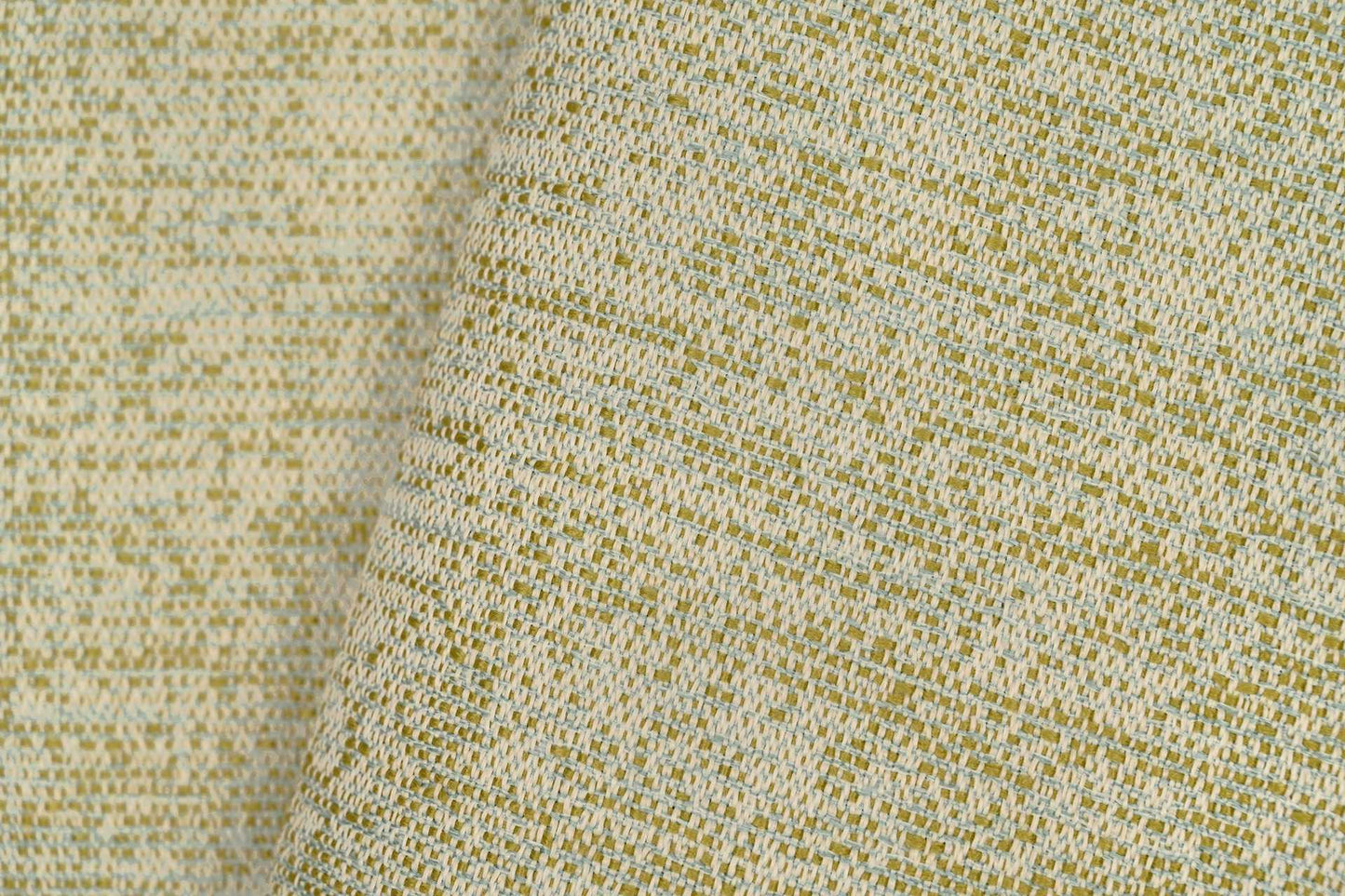 Tissu Bali bleu, blanc et jaune