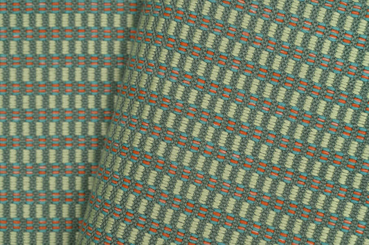 Tissu Maui vert et rouge